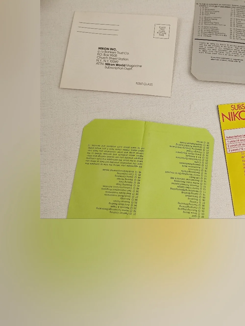 Collection of NIKON manuals +instructions + brochures NIKON F system VTG